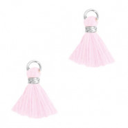 Mini Quaste 1.2cm - Silver-country pink